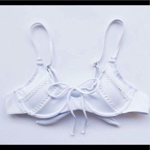 white bikini top
